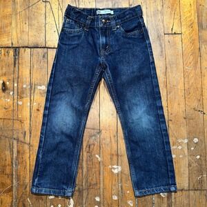 Levi's 511 Jeans Boys Size 5R Blue Denim Solid Slim Fit Straight Leg Pockets